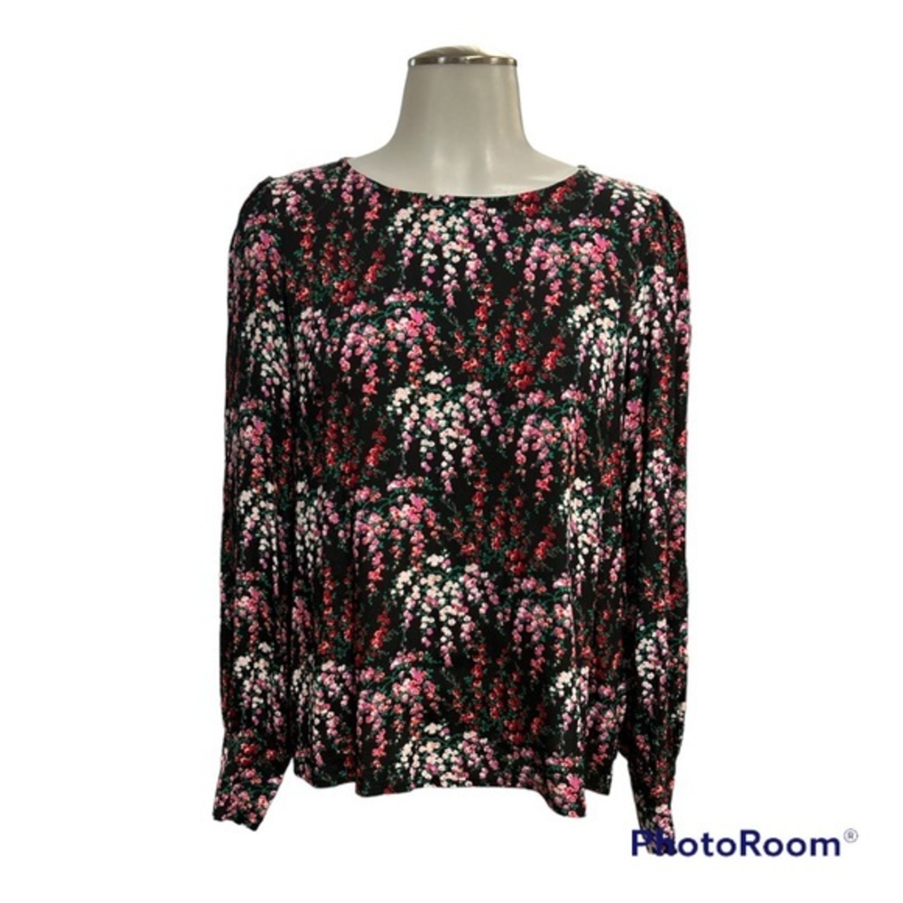 J. Crew Factory Long Sleeve Floral Blouse‎